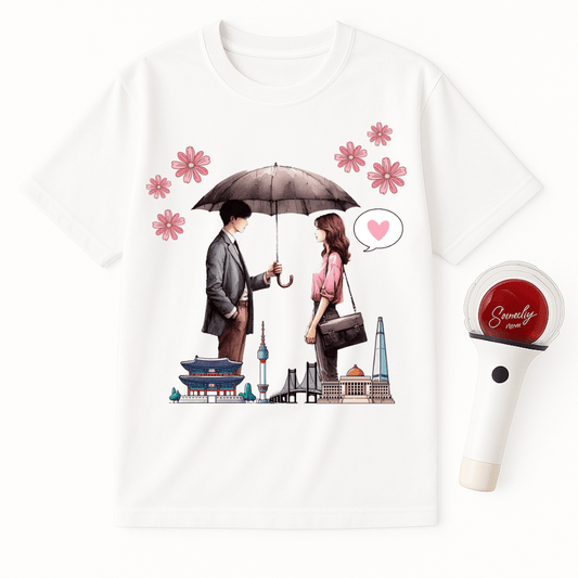 ROMANTIC K-DRAMA SCENE UNISEX T-SHIRT