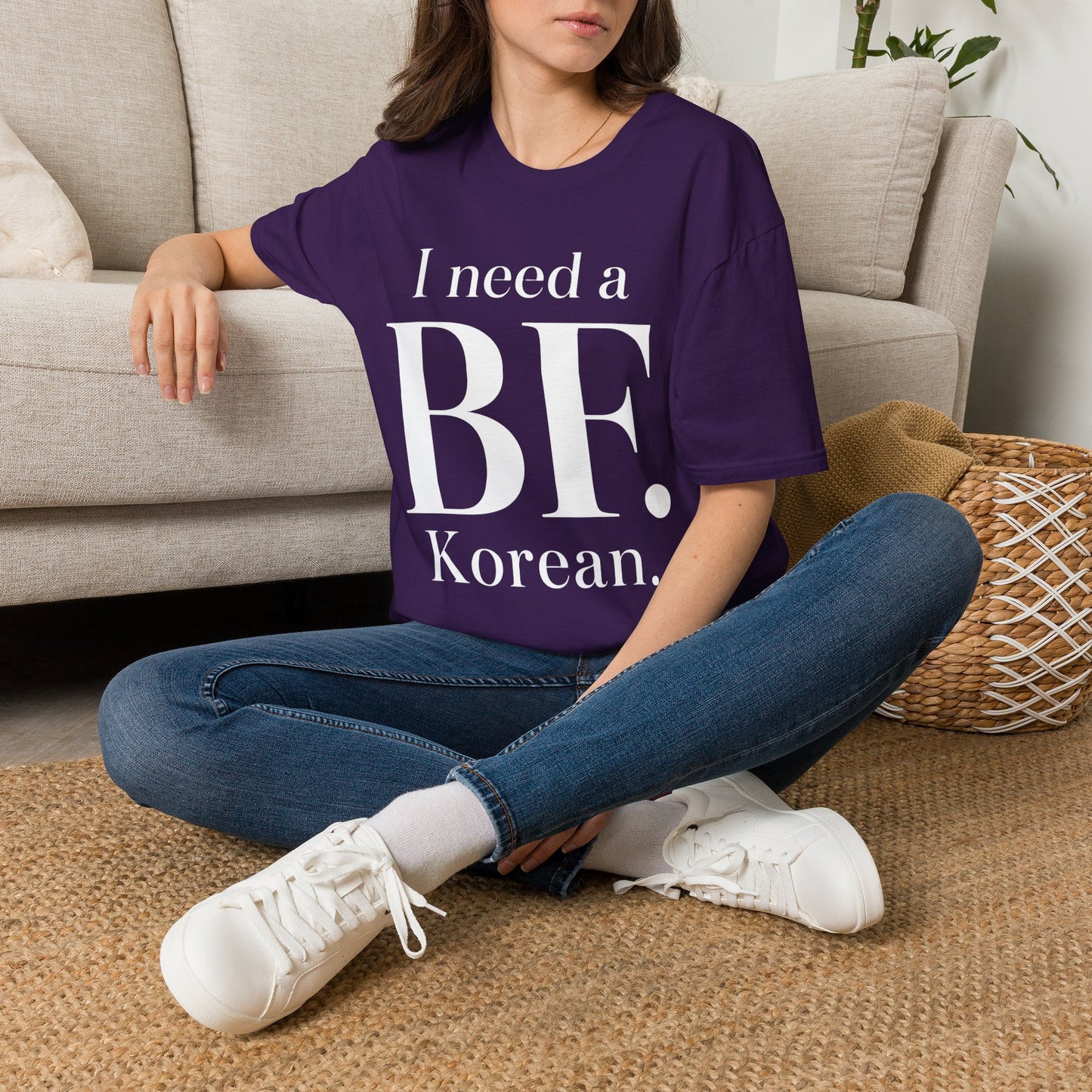 I NEED A BF. KOREAN T-SHIRT