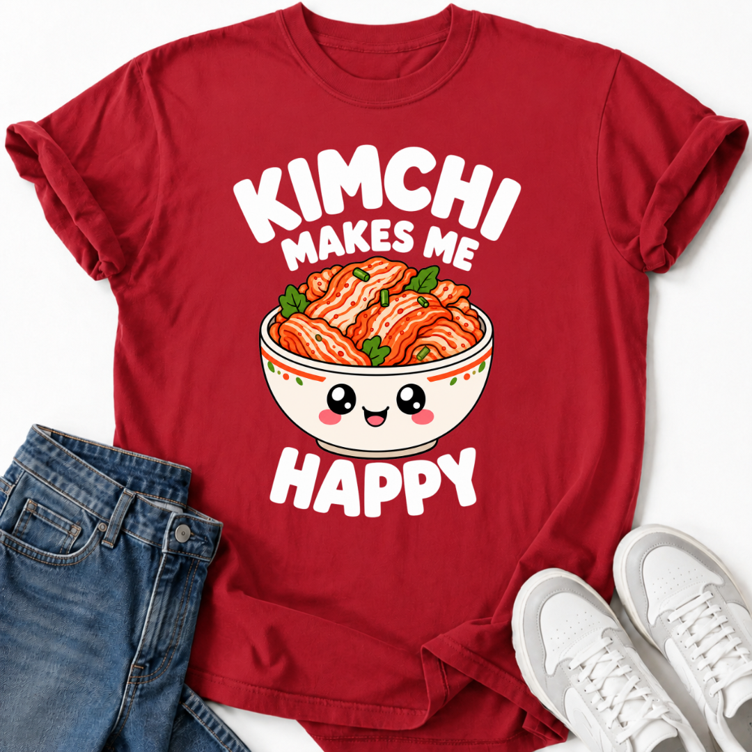 KIMCHI MAKES ME HAPPY T-SHIRT
