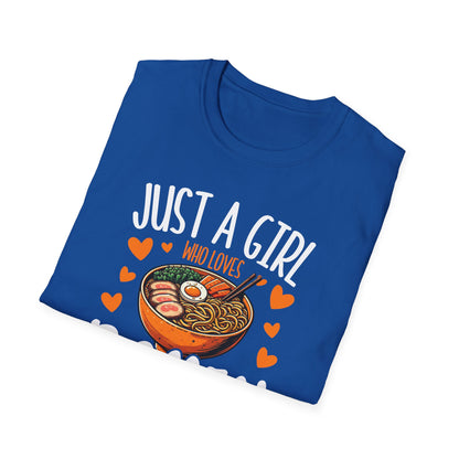 Just a Girl Who Loves Ramen and K-Pop Unisex Softstyle T-Shirt