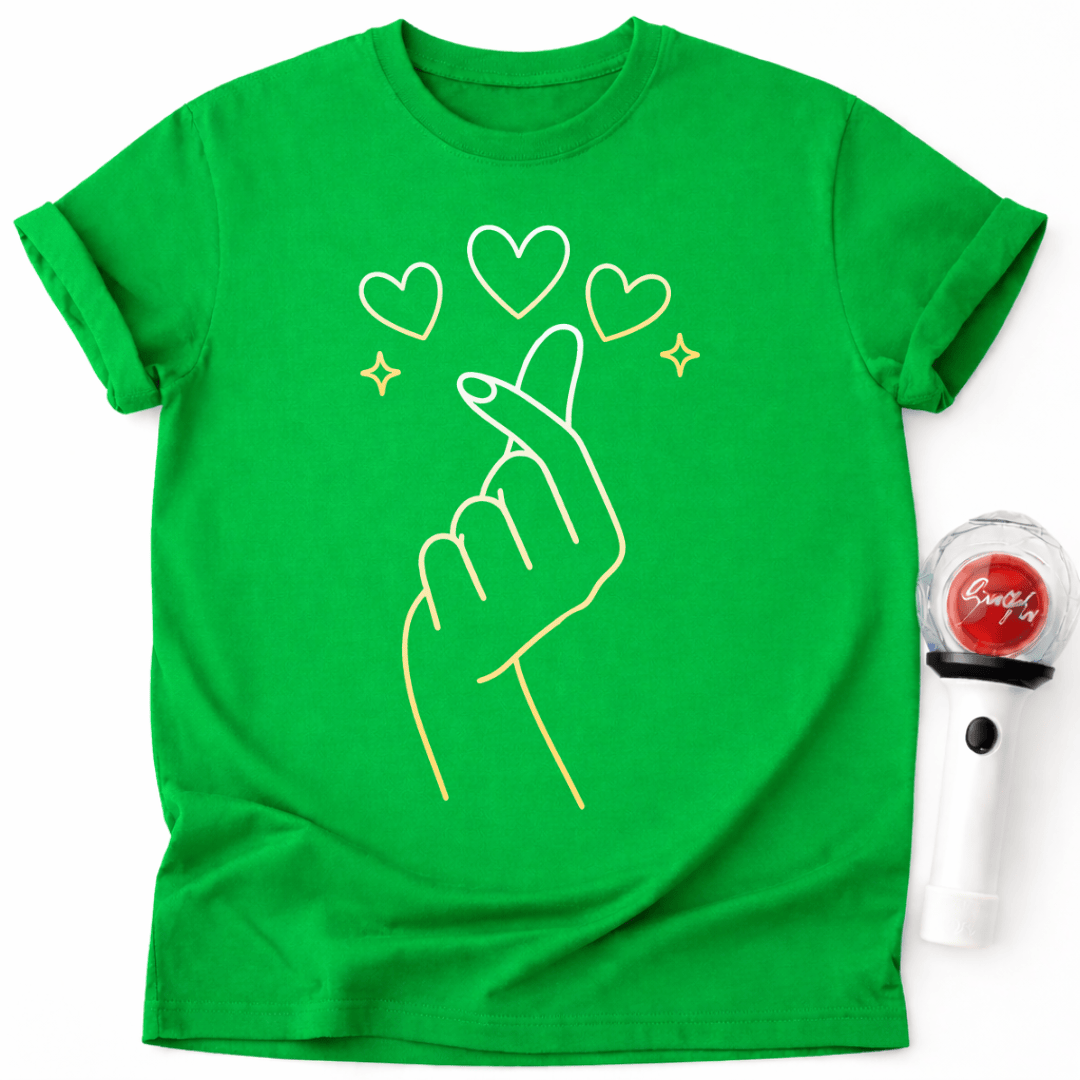 K-POP GOLD HAND HERZ T-SHIRT