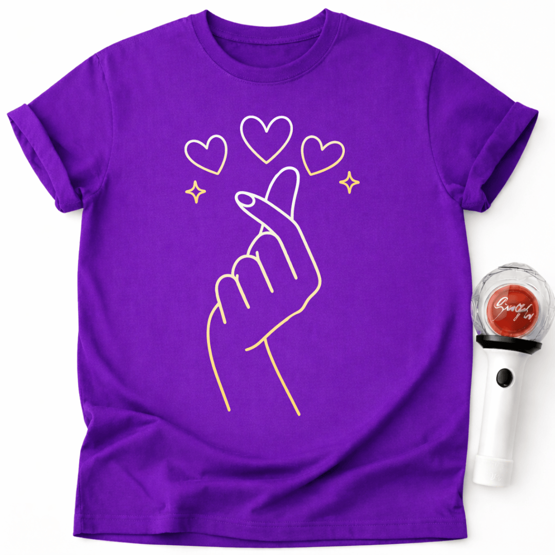 K-POP GOLD HAND HERZ T-SHIRT
