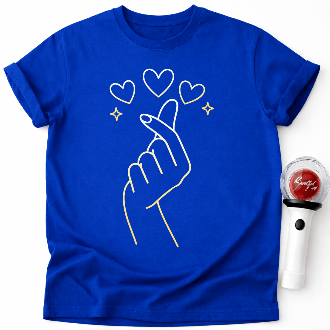 K-POP GOLD HAND HERZ T-SHIRT