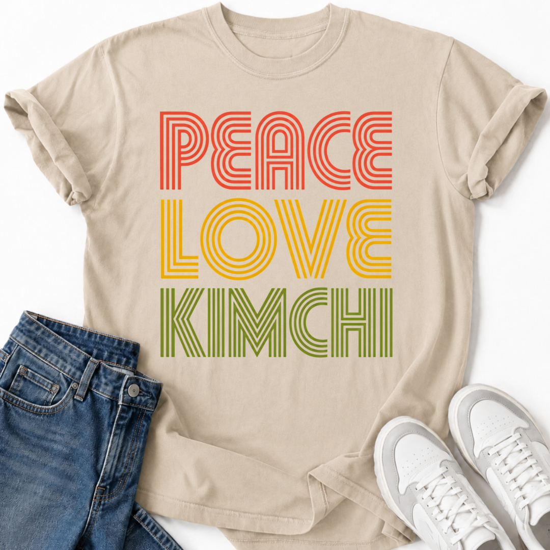 PEACE LOVE KIMCHI T-SHIRT