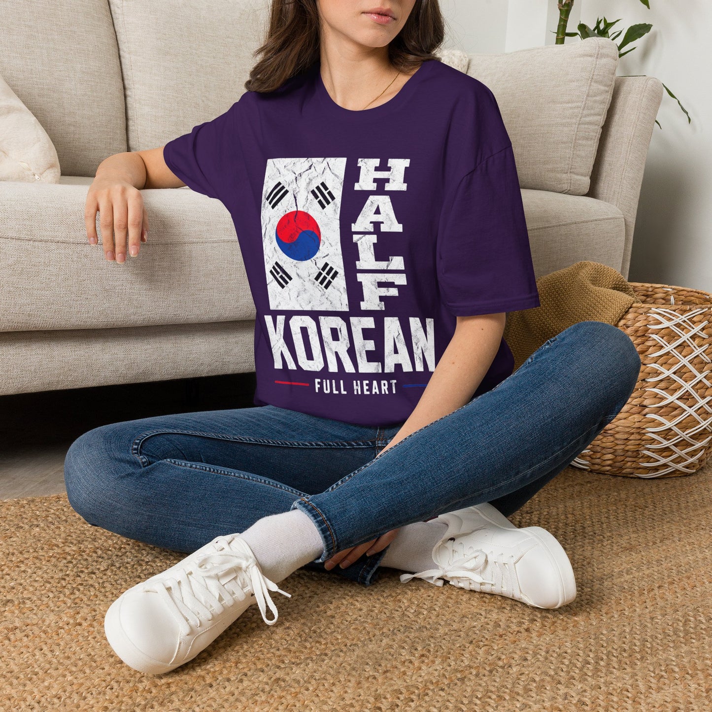 Half Korean T-Shirt — Korean Flag Heritage Pride Tee