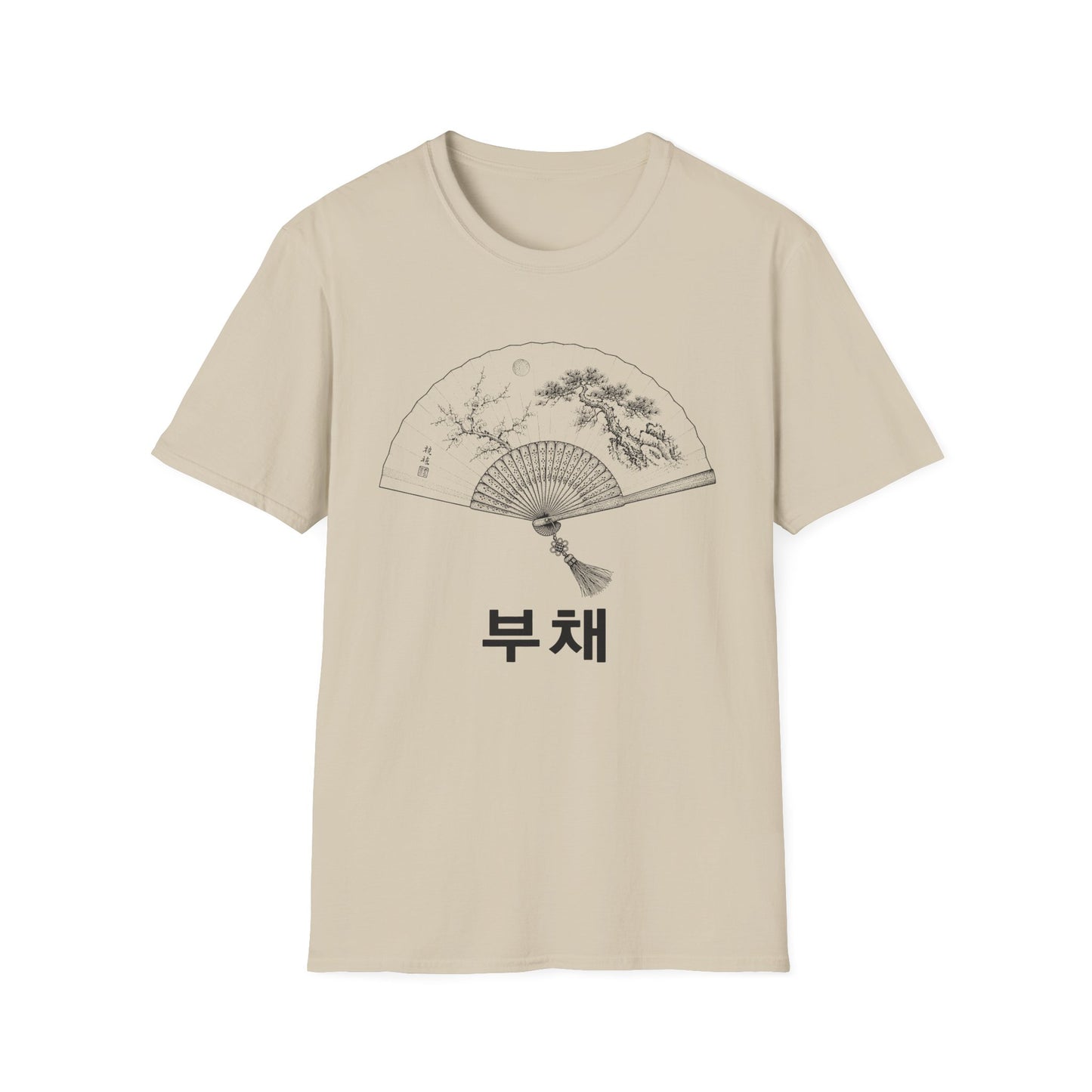 TRADITIONAL KOREAN FOLDING FAN T-SHIRT