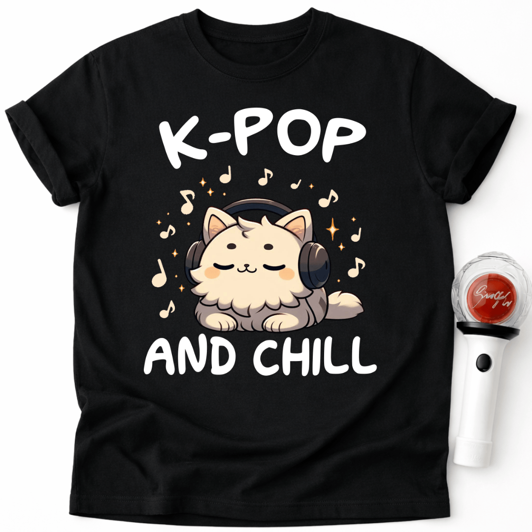 K-POP AND CHILL KATZEN T-SHIRT