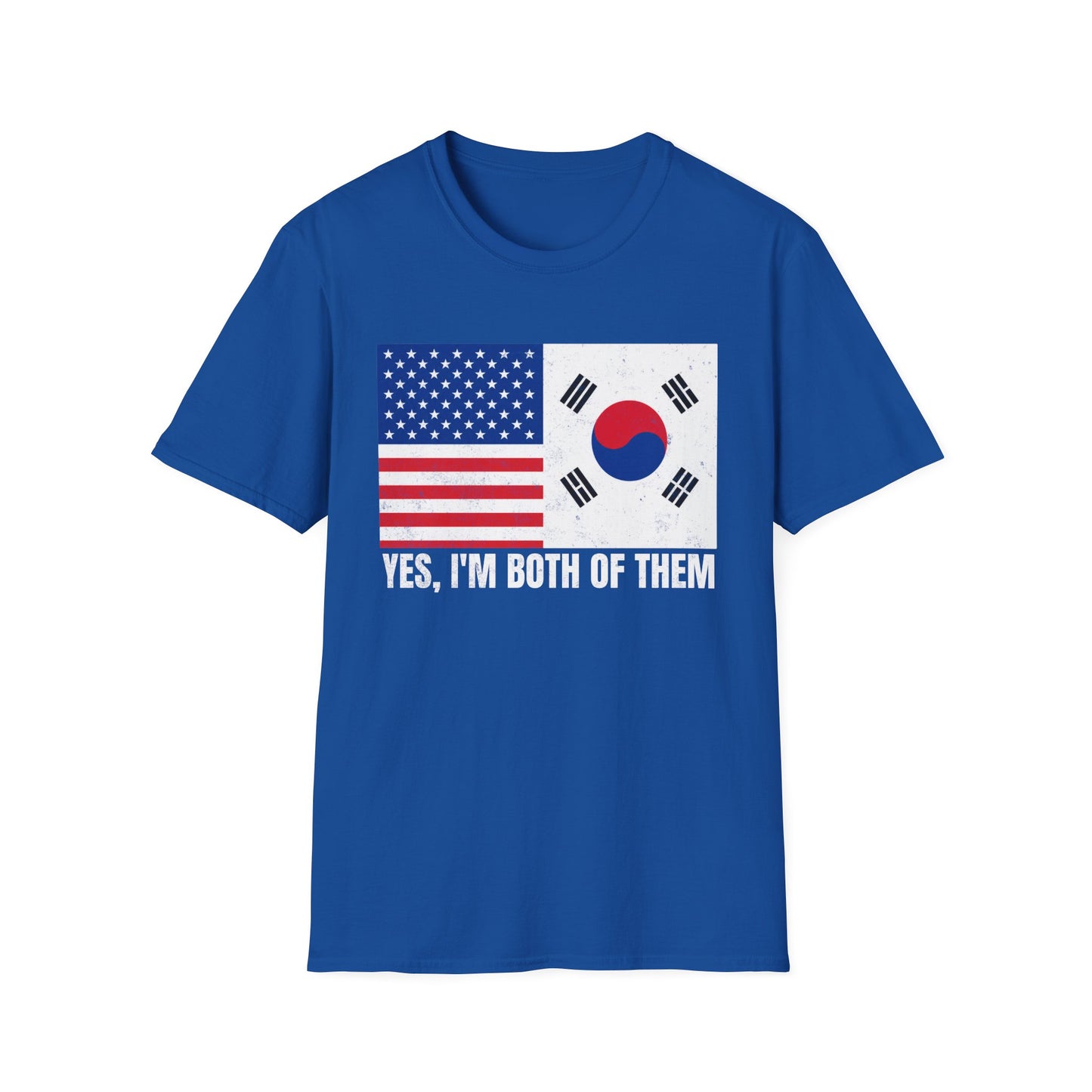 USA & South Korea Flag T-Shirt — "Yes, I'm Both of Them" Patriotic Korean-American Tee