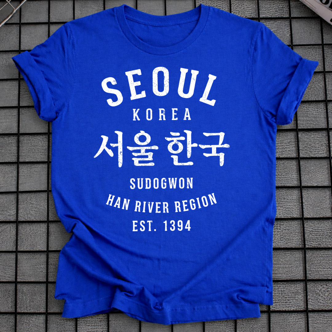 SEOUL SÜDKOREA STADTKARTE HANGUL T-SHIRT