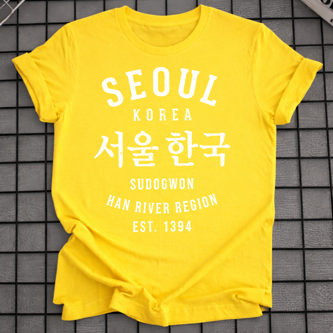 SEOUL SÜDKOREA STADTKARTE HANGUL T-SHIRT