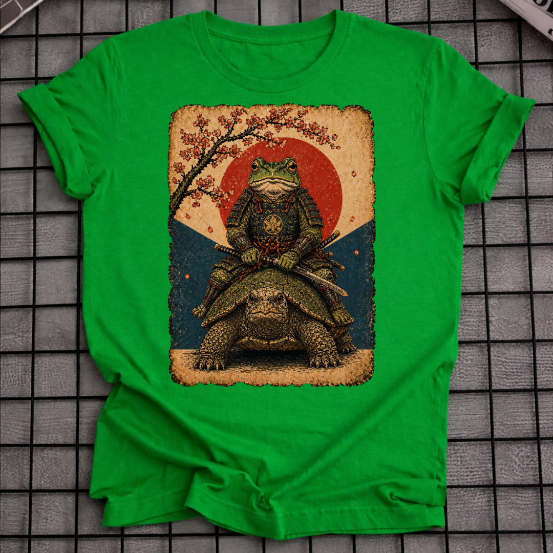 JAPANISCHES SAMURAI-FROSCH-T-SHIRT