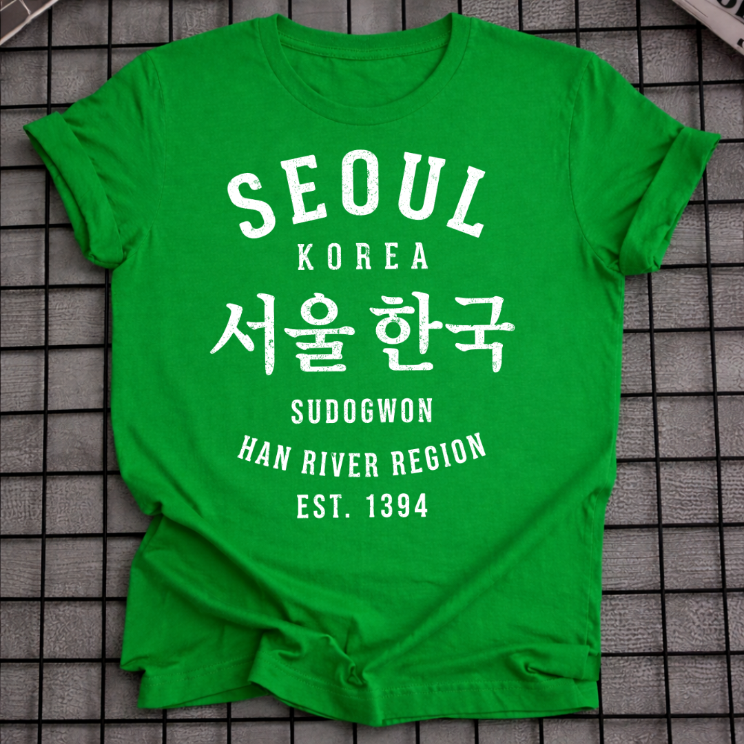 SEOUL SÜDKOREA STADTKARTE HANGUL T-SHIRT
