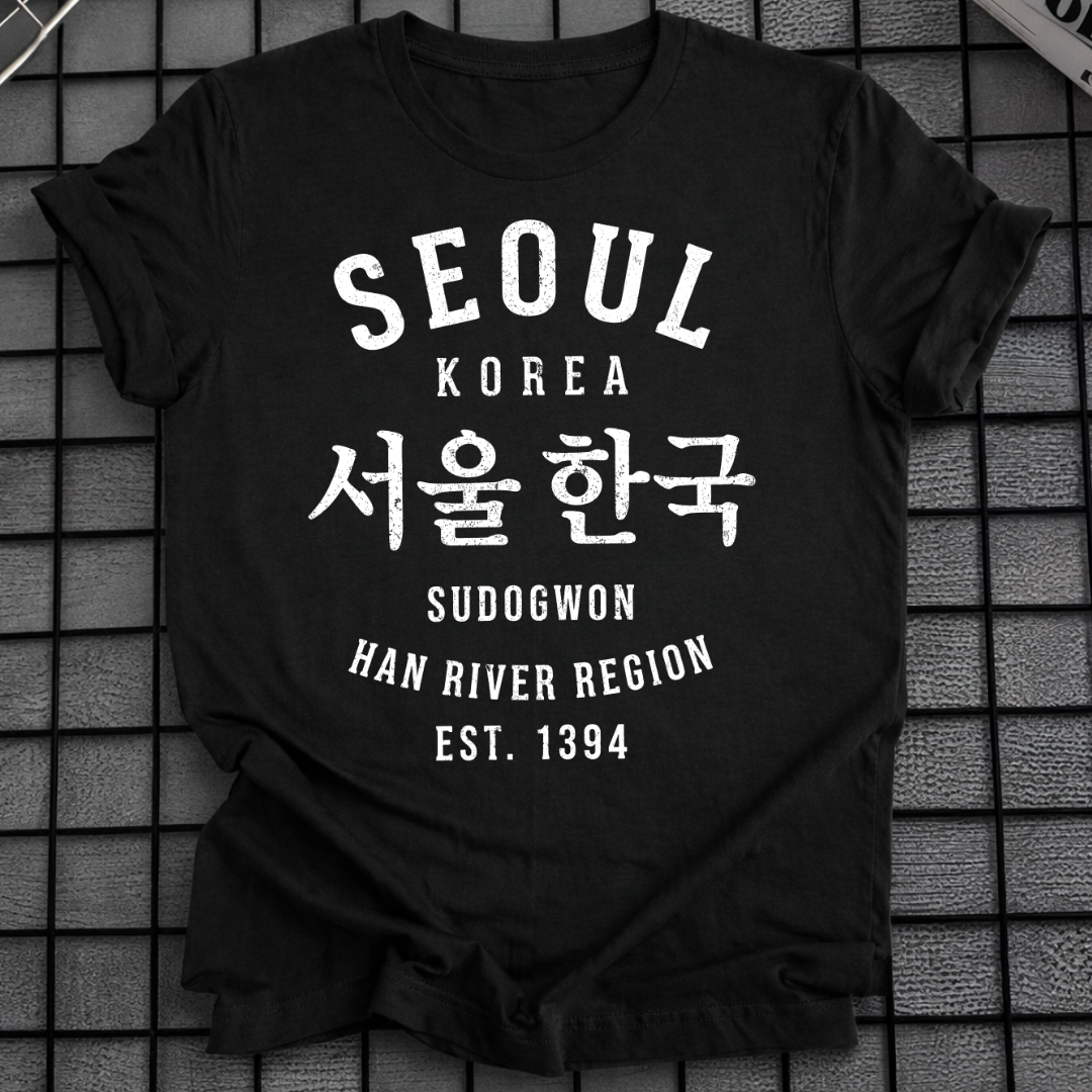 SEOUL SÜDKOREA STADTKARTE HANGUL T-SHIRT