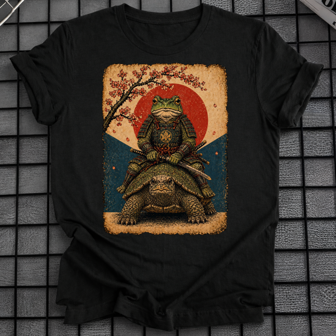 JAPANISCHES SAMURAI-FROSCH-T-SHIRT