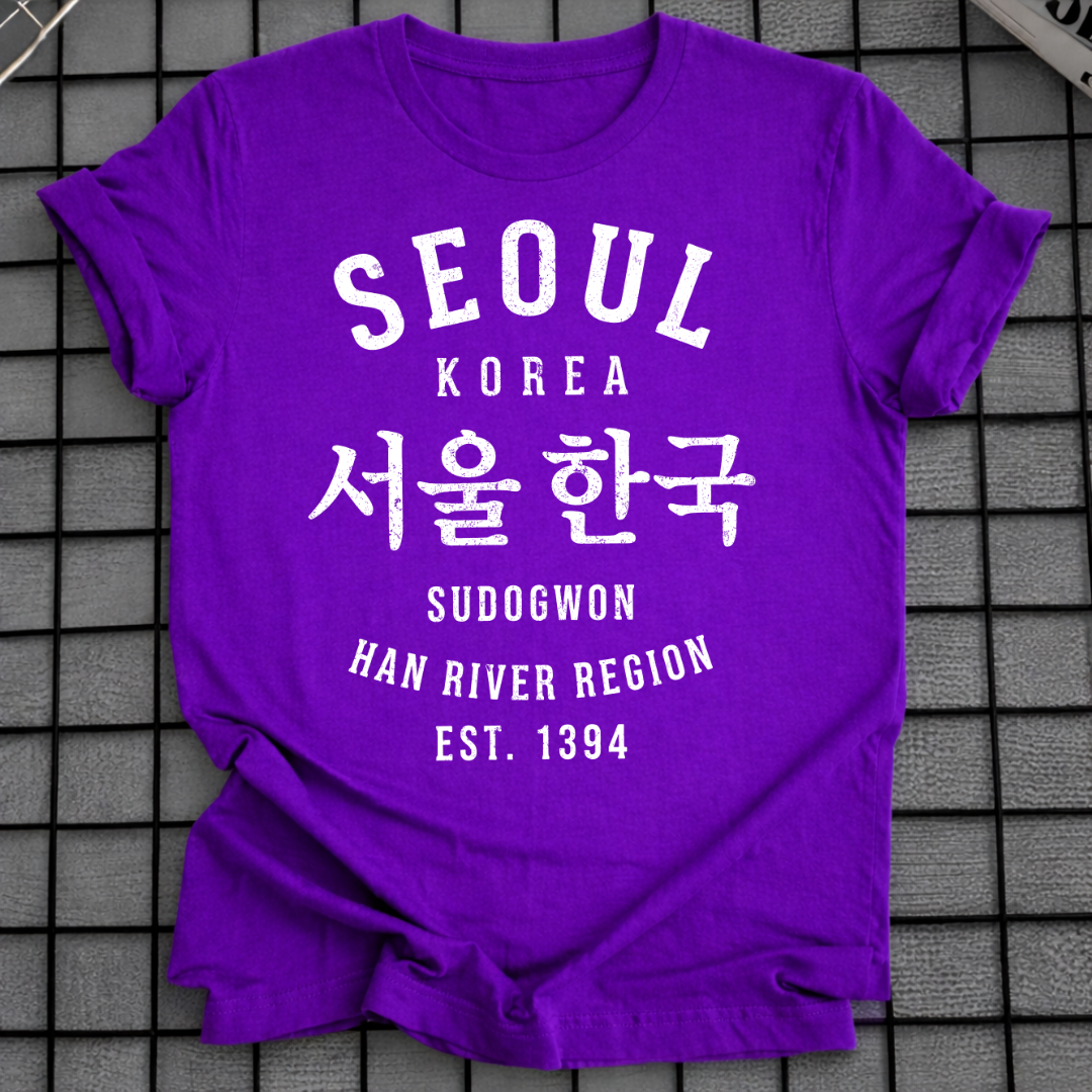 SEOUL SÜDKOREA STADTKARTE HANGUL T-SHIRT