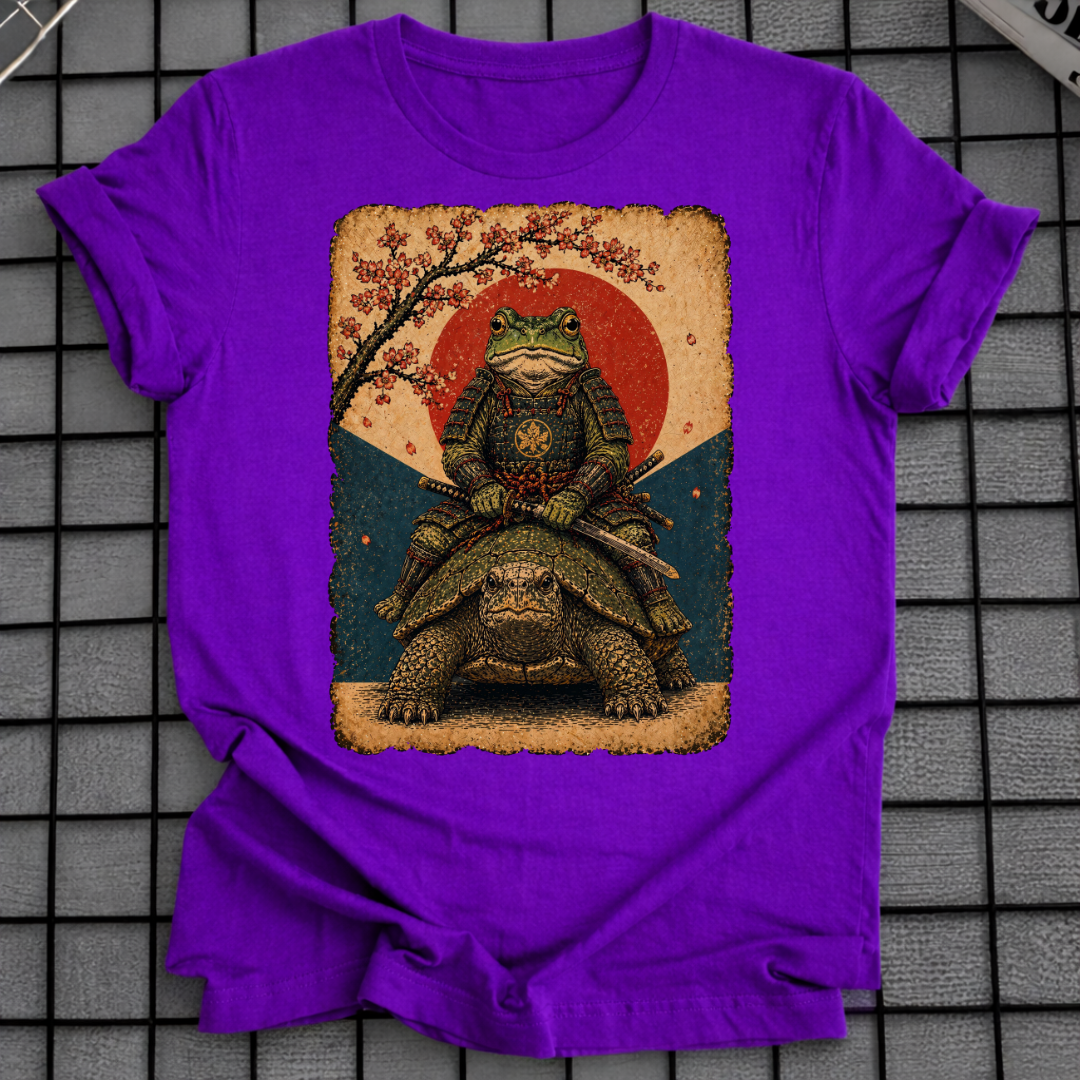 JAPANISCHES SAMURAI-FROSCH-T-SHIRT