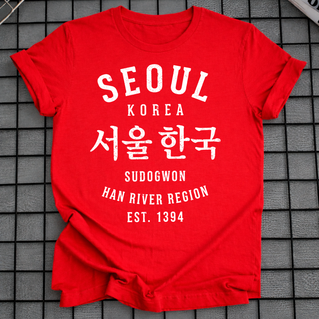 SEOUL SÜDKOREA STADTKARTE HANGUL T-SHIRT