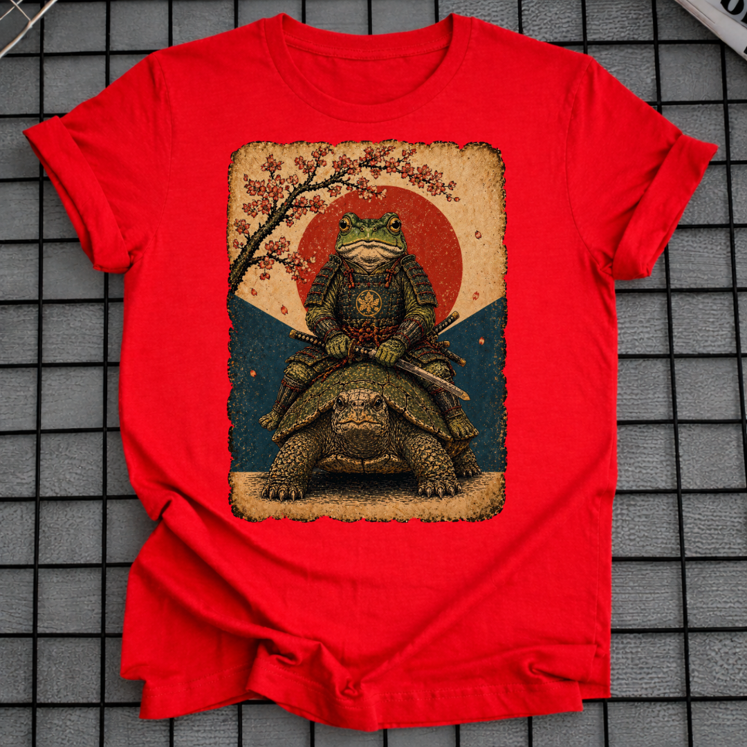 JAPANISCHES SAMURAI-FROSCH-T-SHIRT