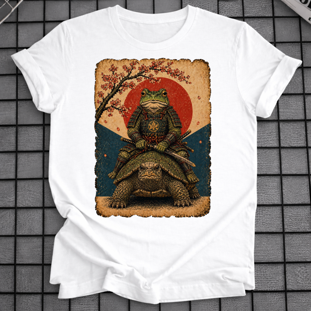 JAPANISCHES SAMURAI-FROSCH-T-SHIRT
