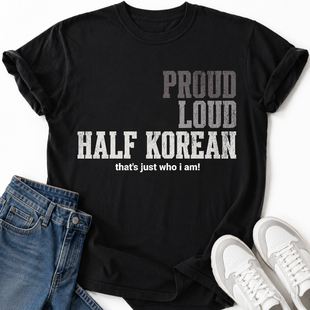PROUD LOUD HALF KOREAN T-SHIRT
