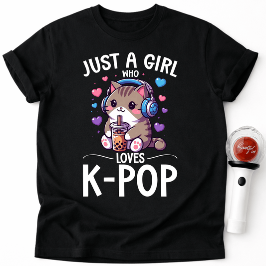K-POP CAT BOBA TEA T-SHIRT