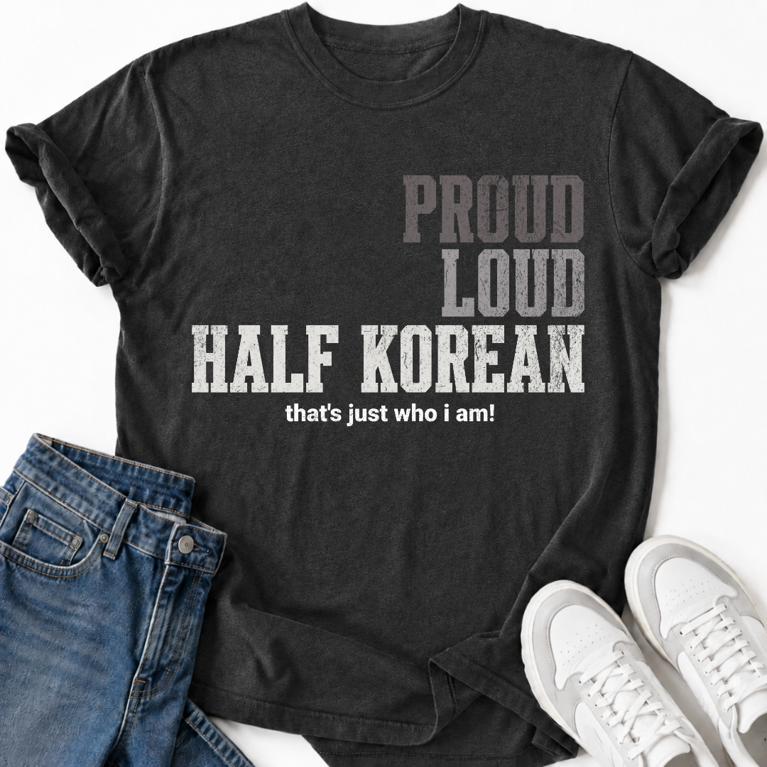 PROUD LOUD HALF KOREAN T-SHIRT