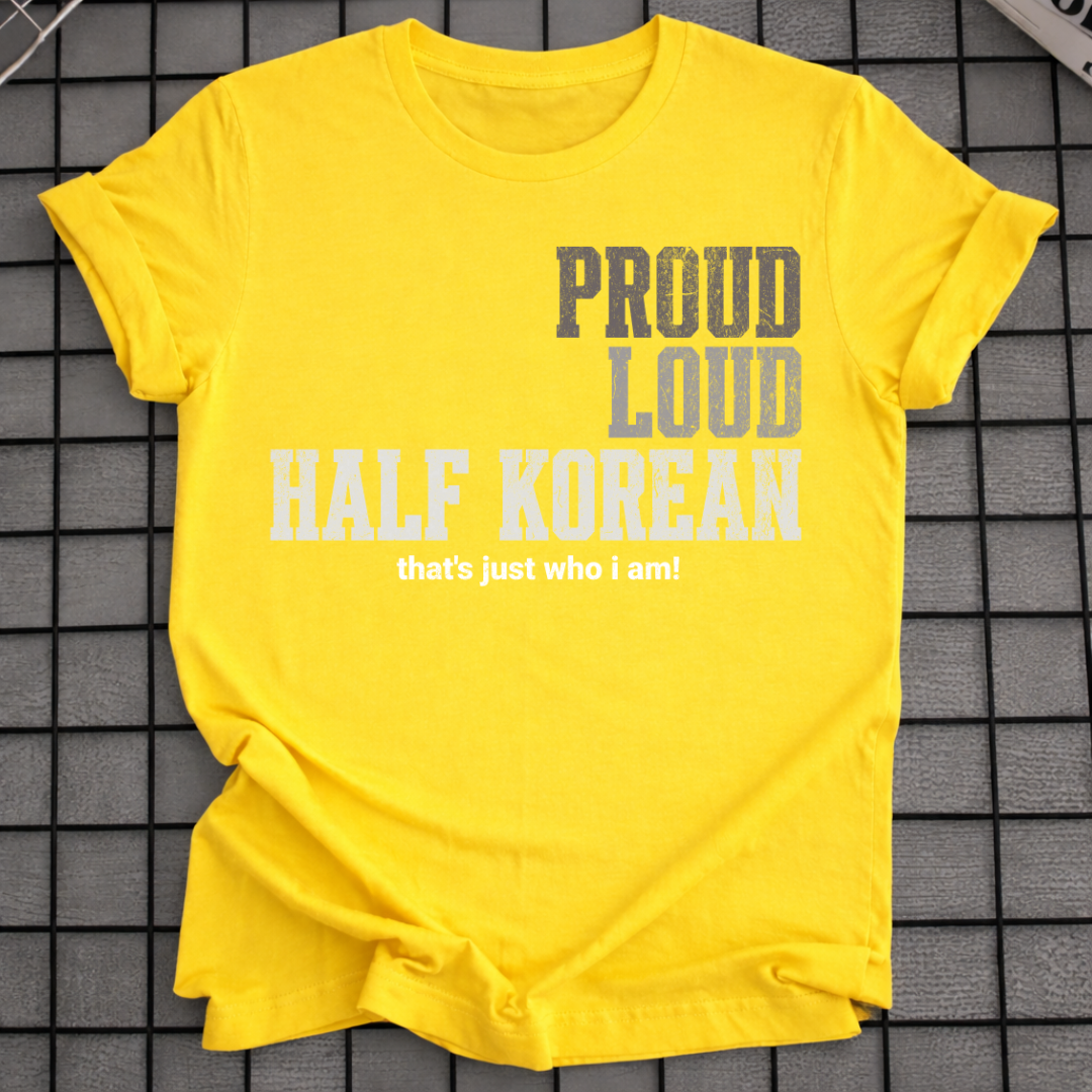 PROUD LOUD HALF KOREAN T-SHIRT