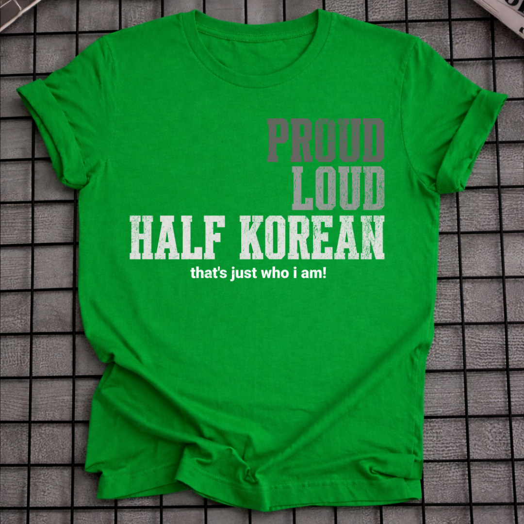PROUD LOUD HALF KOREAN T-SHIRT