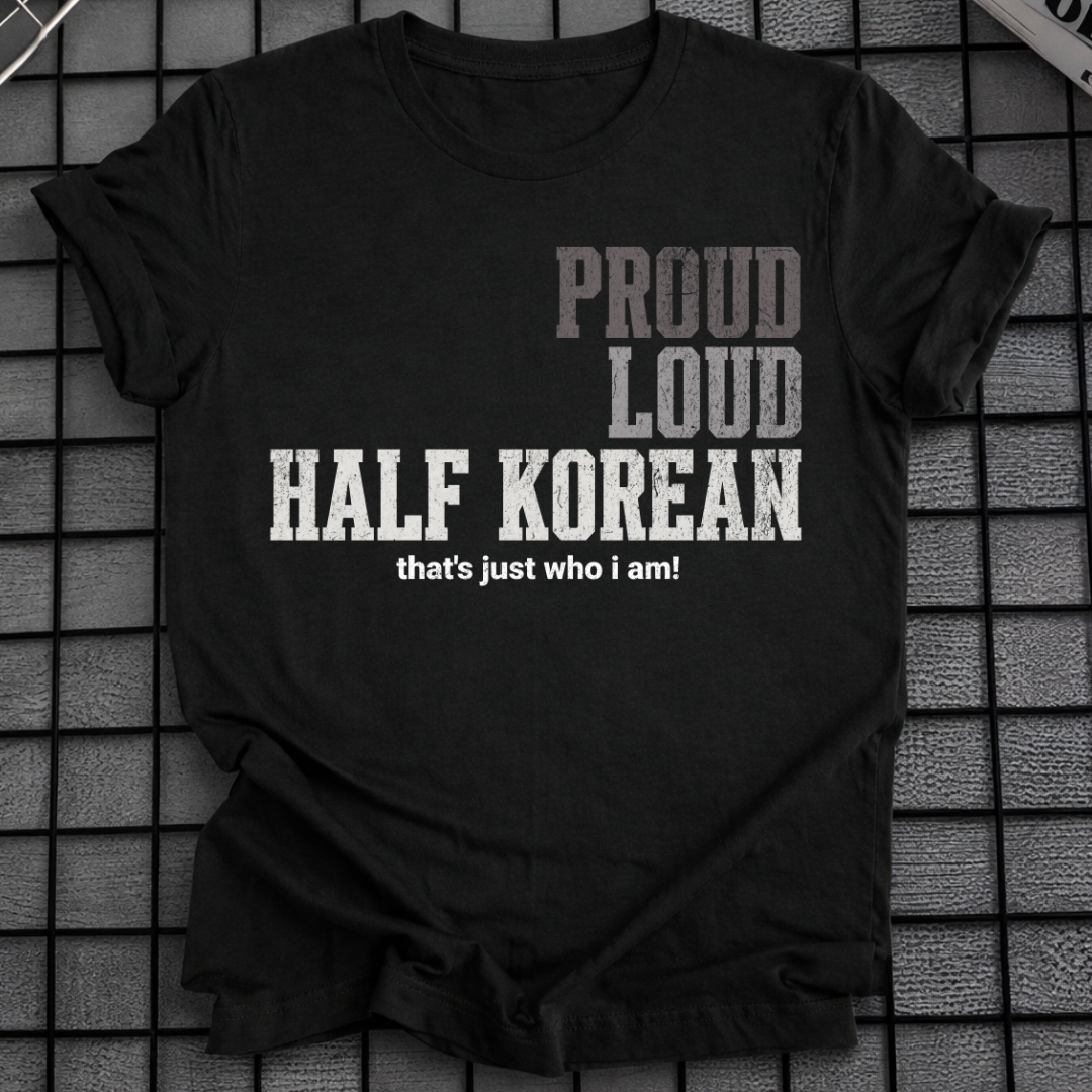 PROUD LOUD HALF KOREAN T-SHIRT