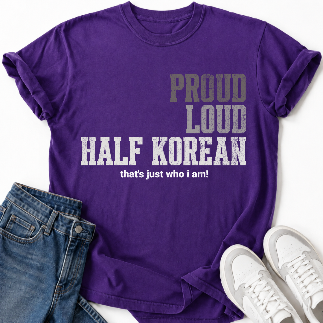 PROUD LOUD HALF KOREAN T-SHIRT