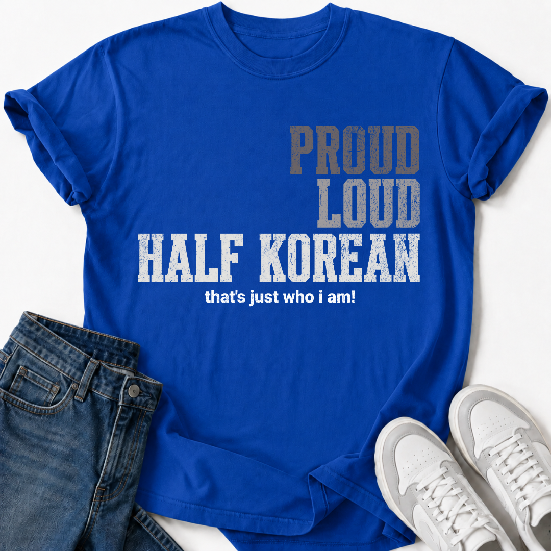 PROUD LOUD HALF KOREAN T-SHIRT