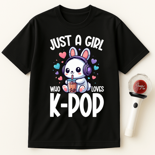 JUST A GIRL WHO LOVES K-POP UNISEX T-SHIRT