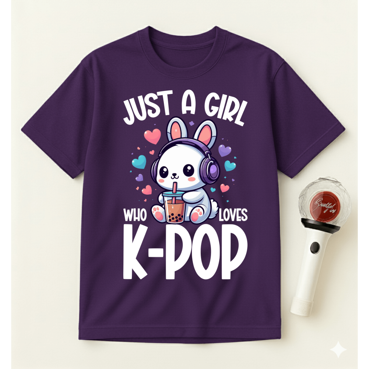 JUST A GIRL WHO LOVES K-POP T-SHIRT