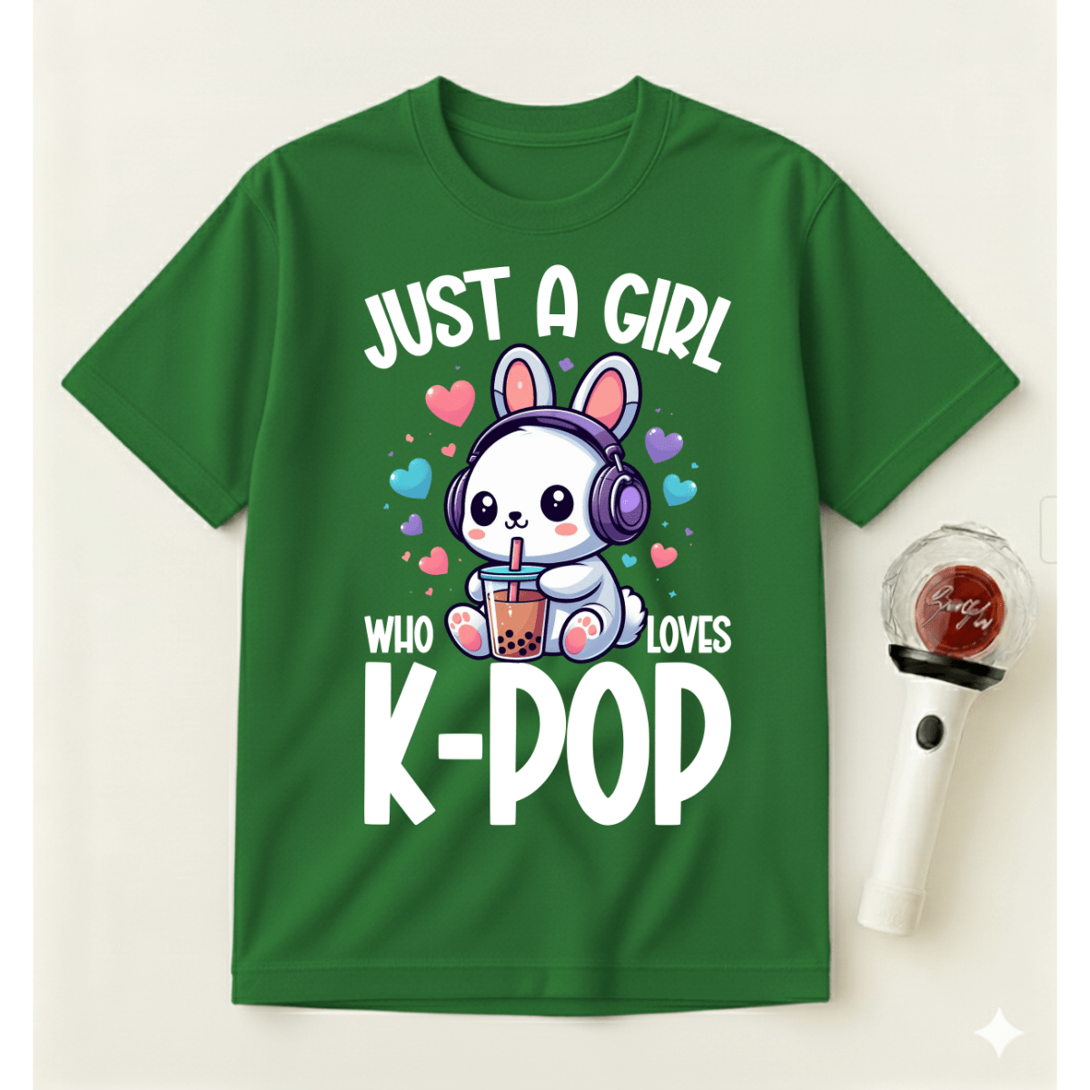 JUST A GIRL WHO LOVES K-POP T-SHIRT