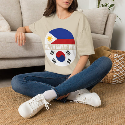 T-Shirt — Yes, I'm Both of Them (Philippines & South Korea)