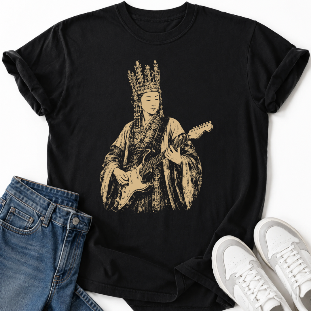 QUEEN SEONDEOK PLAYING GUITAR T-SHIRT