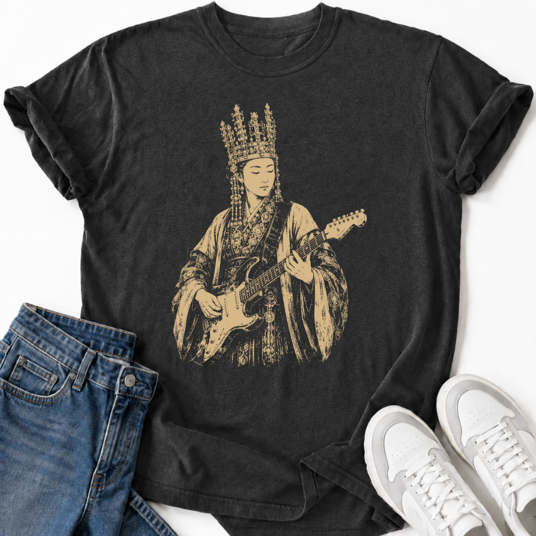 QUEEN SEONDEOK PLAYING GUITAR T-SHIRT