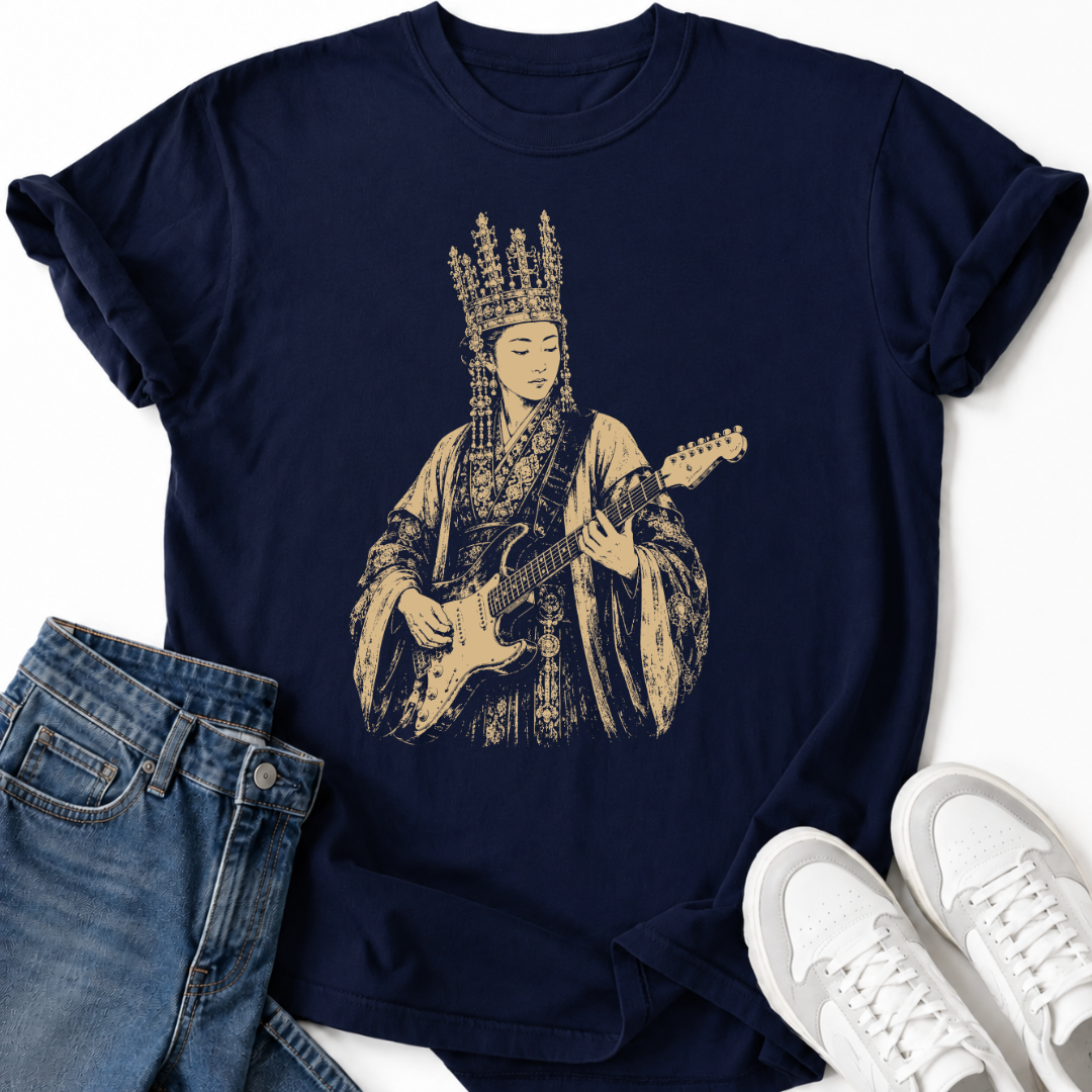 QUEEN SEONDEOK PLAYING GUITAR T-SHIRT