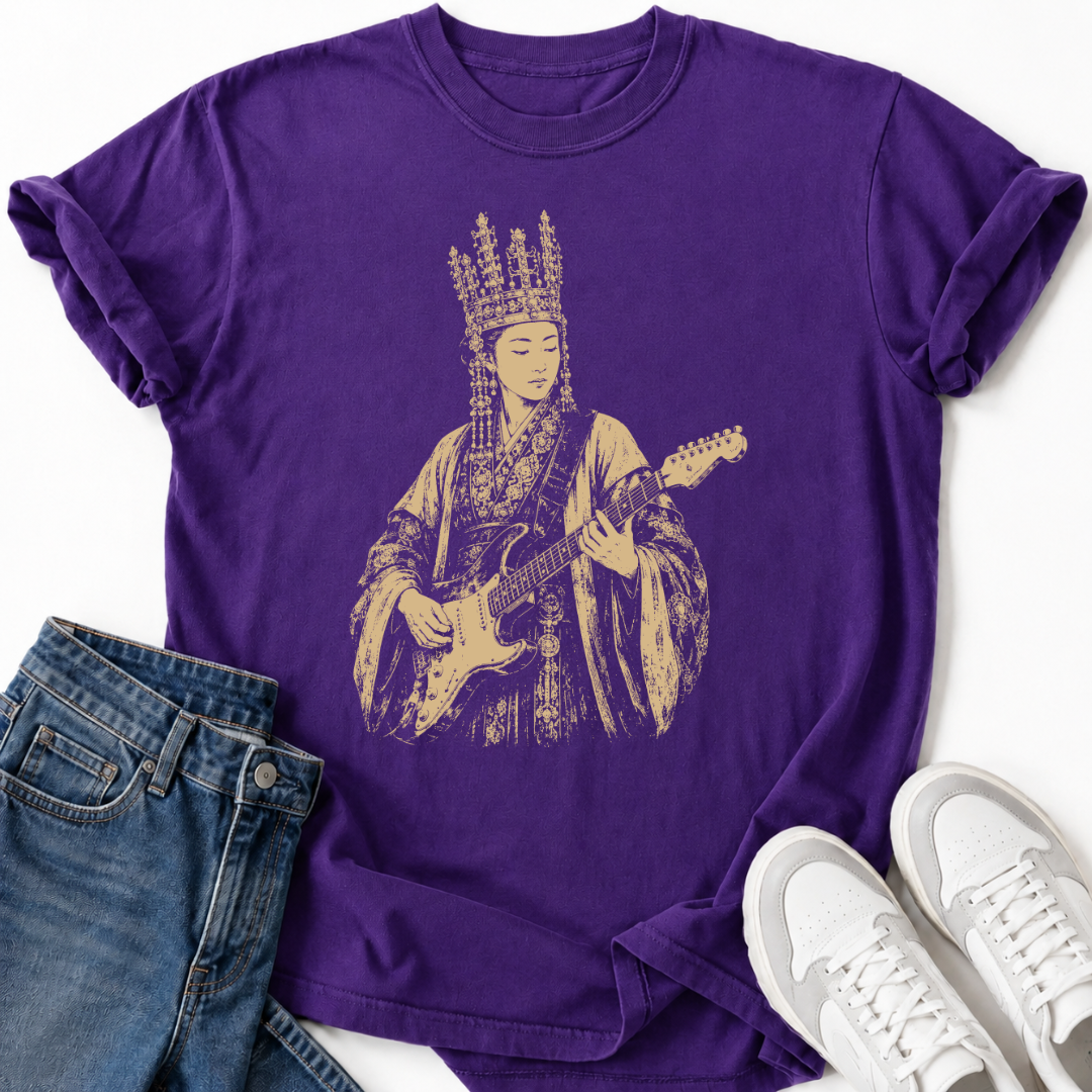 QUEEN SEONDEOK PLAYING GUITAR T-SHIRT