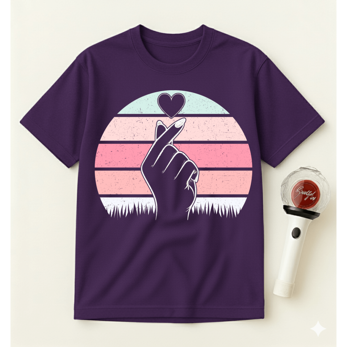 RETRO K-POP HEART T-SHIRT