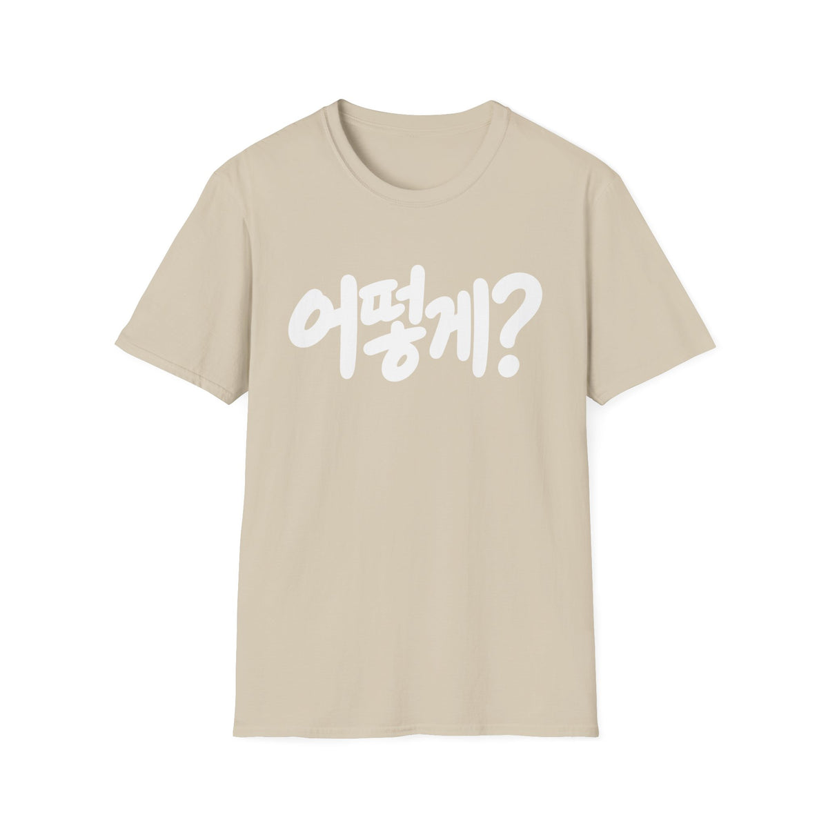 Korean Phrase Tee — "어떻게?" Graphic T-Shirt
