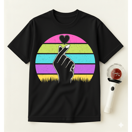 KOREAN HEART SYMBOL T-SHIRT