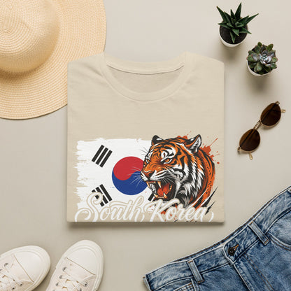 South Korea Tiger T-Shirt — Korean Flag Graphic Tee