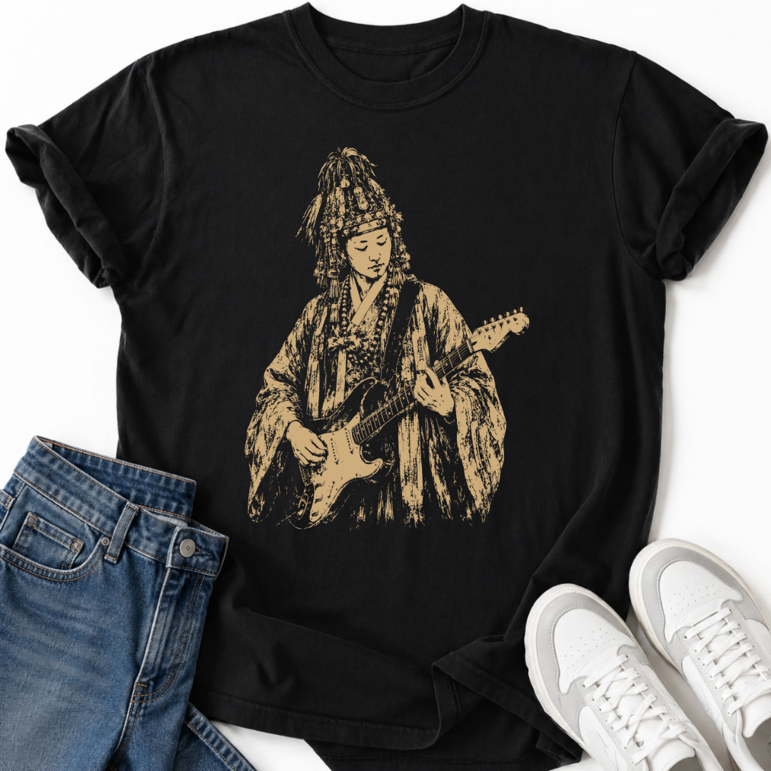 KOREAN SHAMAN GUITARIST T-SHIRT