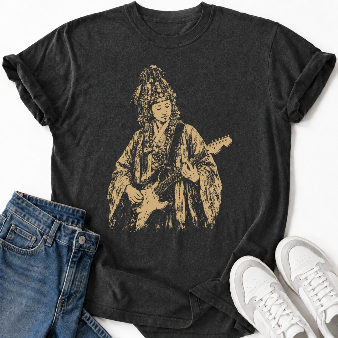 KOREAN SHAMAN GUITARIST T-SHIRT