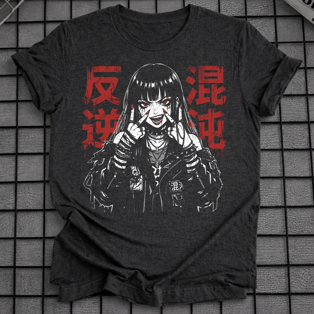 ANIME PUNK GIRL T-SHIRT