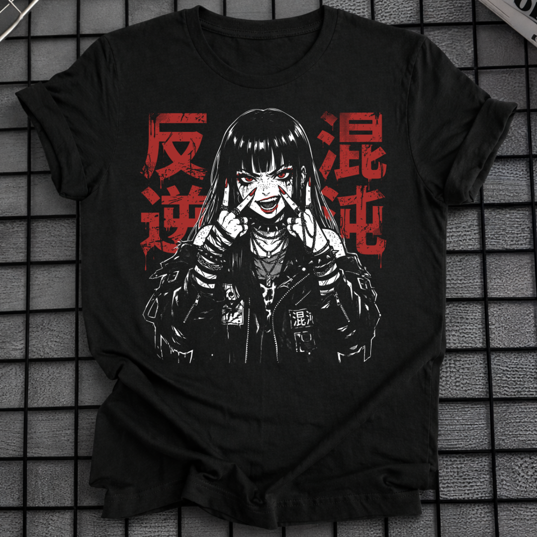 ANIME PUNK GIRL T-SHIRT