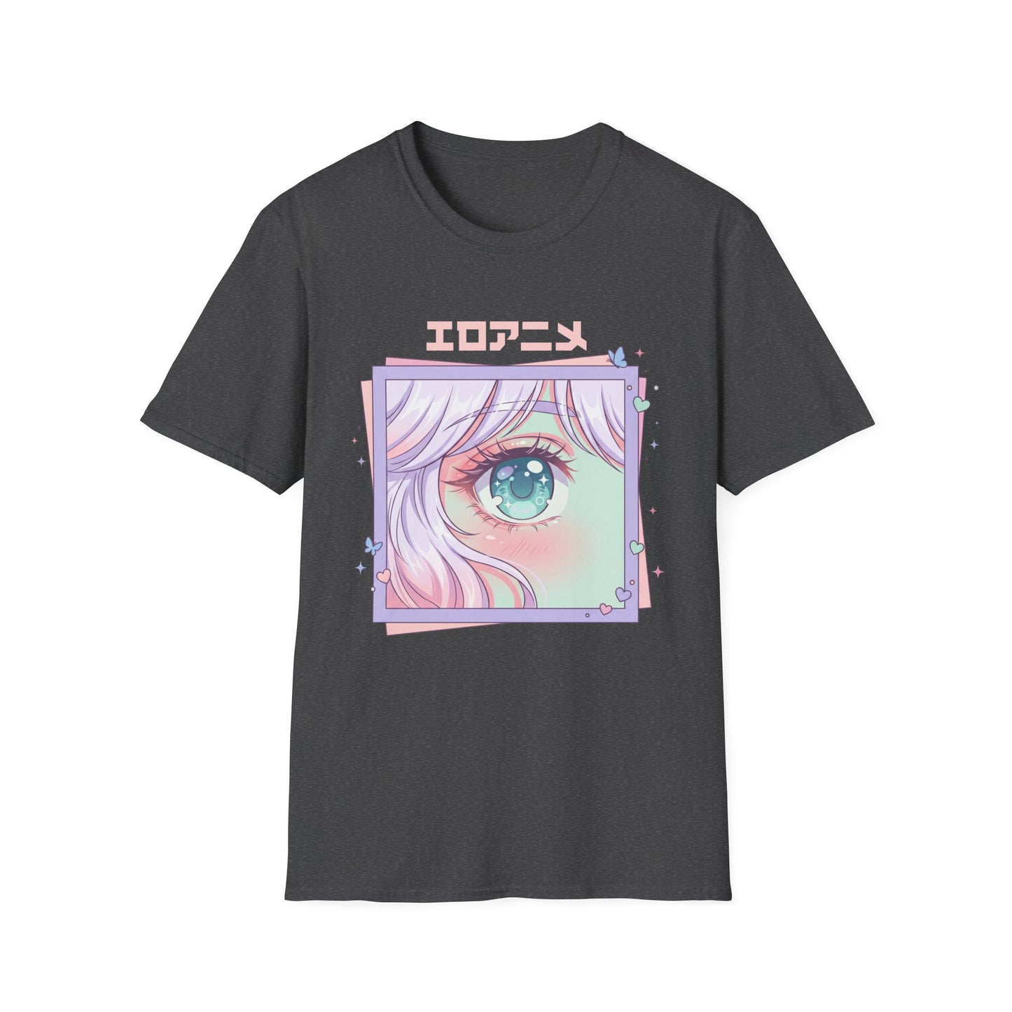 Anime Eye Graphic T-Shirt — エロアニメ Pastel Kawaii Aesthetic
