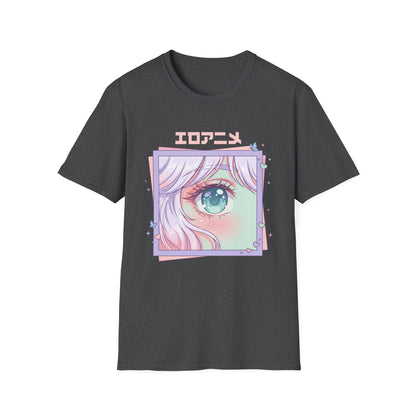 Anime Eye Graphic T-Shirt — エロアニメ Pastel Kawaii Aesthetic