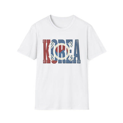 KOREA Flag Graphic T-Shirt — Retro Korean Flag Travel Tee
